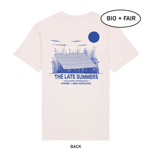 T-Shirt - The Late Summers - Solar Panel Artwork (back)